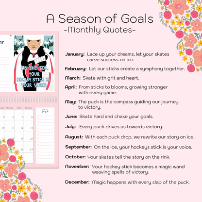 Hockey Calendar - A Season Of Goals