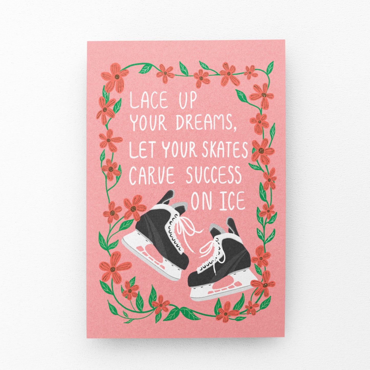 Lace Up Your Dreams Greeting Card