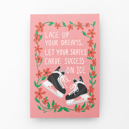 Lace Up Your Dreams Greeting Card