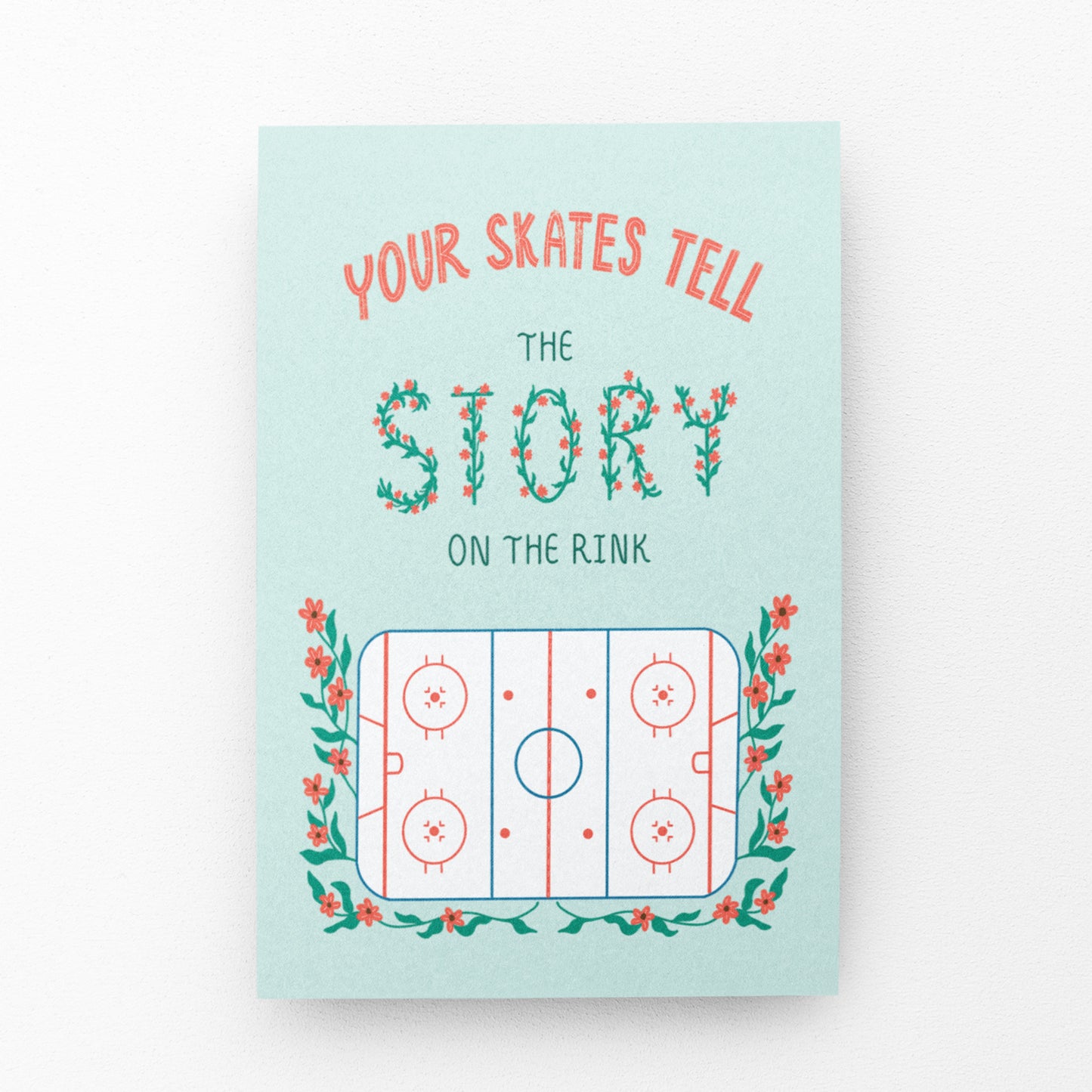 Your Skates Tell The Story Greeting Card